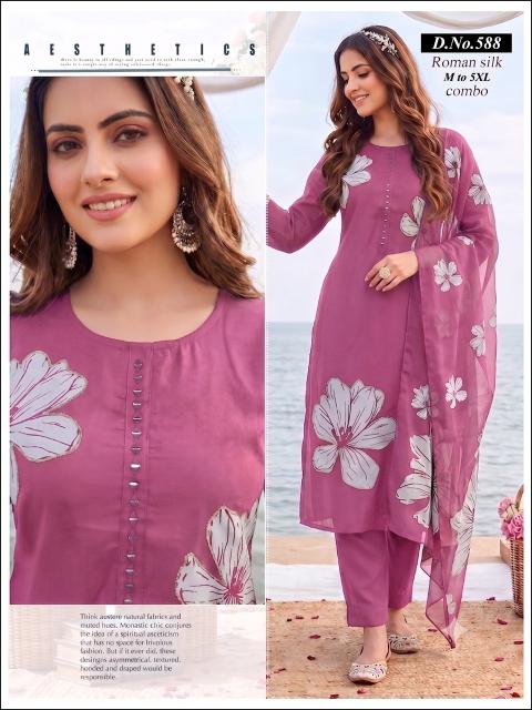 Desi kudi 3pcs fancy kurti wholesale market in mumbai